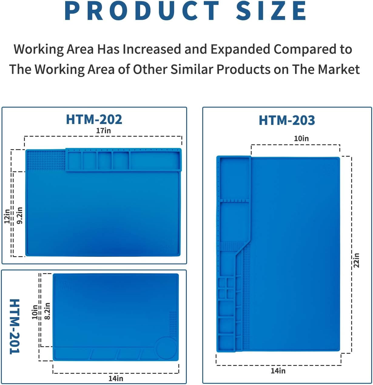 Heat Insulation Silicone Repair Mat with Scale Ruler and Screw Position for Soldering Iron, Phone and Computer Repair
