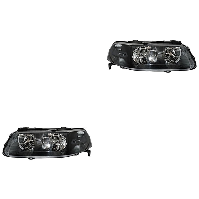Par de Faros TYC Volkswagen Fondo negro 2000 A 2005
