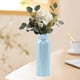 thumbnail image 4 of Jarrón con flores de contenedor, decoración de maceta de plástico geométrico, sala de estar, decoración de flores frescas pequeñas, azul, 4 of 6