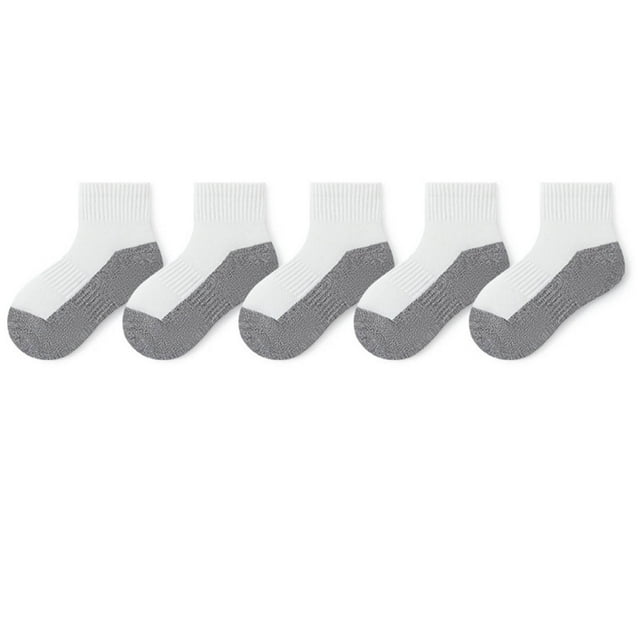 SGFCWSX Kid Girls Socks Keep Warm Breathable Short Length Socks for Girls Gray Size 1-3