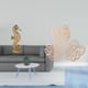 thumbnail image 2 of Escultura De Hoja De Palma De Resina Dorada, Adorno Para Oficina, Dormitorio, Sala De Estar, Chimenea, Armario, Arte De Pared De Jungla Tropical, Decoración Creativa, 2 of 8
