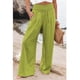 thumbnail image 1 of Overseas Women's Linen Elastic Waist Wide Leg Pants Casual Trousers Set, 1 of 5