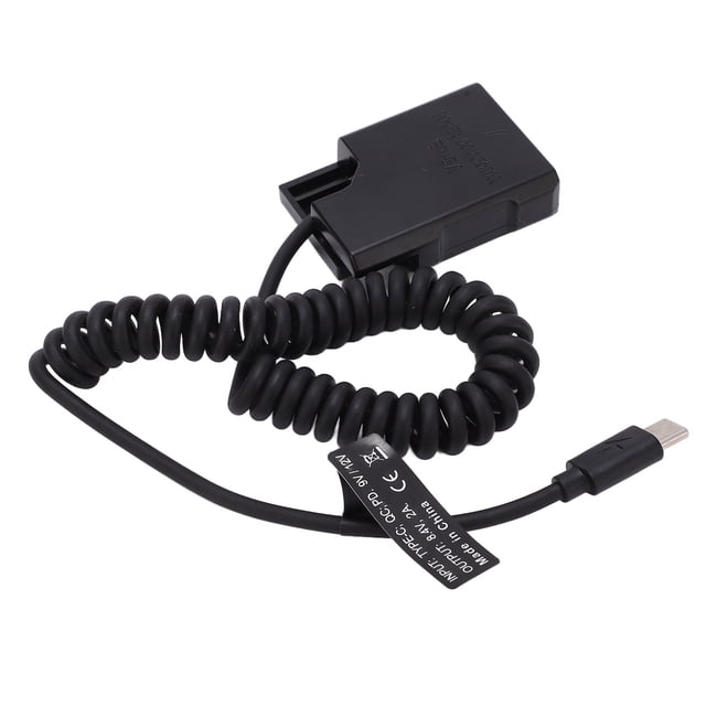 Cergrey DC Coupler Dummy Battery,Full Decoding Dummy Battery,Type C Power Adapter DC Coupler EN‑EL14 Full Decoding Dummy Battery For D5600 D5500