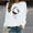 White, variant on Jsaierl Womens Crewneck Sweatshirts Clearance Casual Print Sweatshirt Top Long Sleeve Workout Fall Clothes Sweatshirts