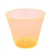 EDI Neon Plastic Party Cups - 9 Oz. Disposable Beverage Tumblers, Assorted Colors, 50 Count