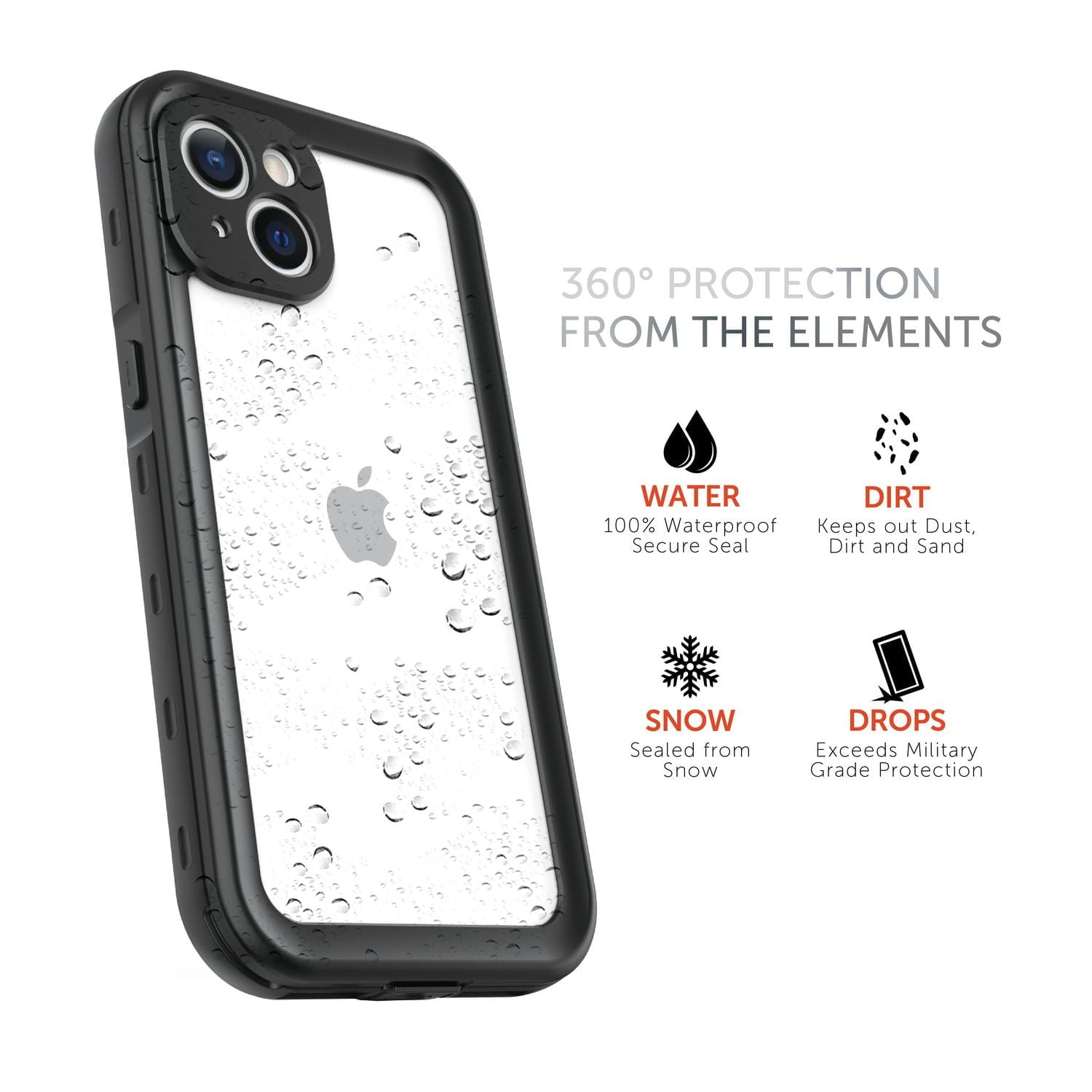 Body Glove Tidal Waterproof Case for iPhone 13, 360° Protection from the Elements