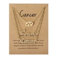 thumbnail image 1 of Twelve Constellations Gold Clavicle Necklace Set with Paper Card for Women Friendship Pendant, 1 of 3