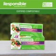 thumbnail image 3 of Responsible Products Certified Compostable QUART Resealable Zip Bag, Extra Strength Food Bags, Plant-Based Freezer-Safe (58 Pack), 3 of 3