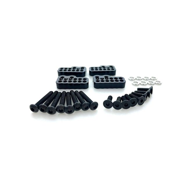 Código de fijación delantero y trasero para Axial Capra 1.9 UTB AXI03004 aleación de aluminio negro