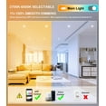 thumbnail image 4 of CLOUDY BAY [4 Pack] 6 Inch RGB Smart Recessed Lighting with Gradient Accent Light and Night Light,2700K~6500K,15W Recessed Lights Ultra-Thin Downlight Compatible wit, 4 of 8
