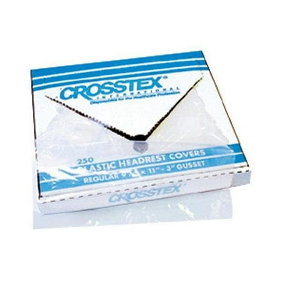 Crosstex L0CPW Dental Headrest Covers Plastic 9.5 X 11 White 250/Box