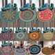 thumbnail image 3 of Alfombra étnica de mandala lavable para interiores, estilo bohemio, redonda, antideslizante, moderna, para sala de estar, dormitorio y comedor., 3 of 7