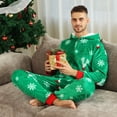 thumbnail image 4 of 2023 New Winter Christmas Pajamas Warm Thicken Zipper Jumpsuits Rompers Flannel Fleece Overalls Xmas Family Look Soft Sleepwear, 4 of 4