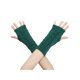 thumbnail image 1 of INSPIRAR CHIC Guantes de punto cortos para mujeres de otoño e invierno, sin dedos, de longitud de muñeca, talla única, verde, 1 of 6