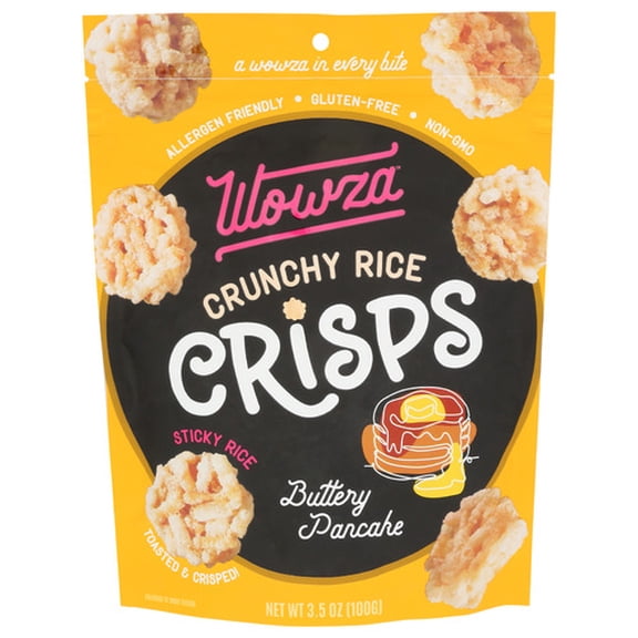 (Pack of 8) Wowza Rice Crisps Buttery Punch 3.5 oz