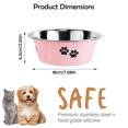 thumbnail image 6 of Stainless Steel Dog Bowls, Nonslip Rubber Bottom Insulated Dog Bowls for Medium Small Breed Dogs, 6 of 6