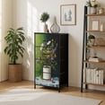 thumbnail image 7 of Moody Dresser for Bedroom with 4 Storage Drawers Funny Bathroom Toilet Paper Vintage Moody Floral Wildflower Dressers Chest of Drawers Steel Framed Fabric Closet Organizers for Entryway, 7 of 7