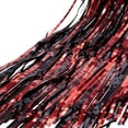 thumbnail image 4 of Tinsel Photo Backdrop Curtains - 2 Pack 3.2x8.2ft Black Red Foil Fringe Streamer Curtain for Christmas/New Years/Birthdays/Bachelorette/Home/Office/Indoor/Outdoor Party Supplies Decorations, 4 of 4