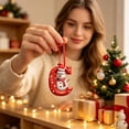 thumbnail image 6 of Snowman Alphabet Christmas Ornament, Acrylic Letter C Pendant, Festive Tree Decoration, 2.36 Inch, 6 of 6