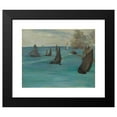 thumbnail image 2 of Édouard Manet 14x12 Black Modern Framed Museum Art Print Titled - Sea View, Calm Weather (Sea View, Calm Time) (1864), 2 of 5