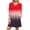 Red, variant on Nmnitkp Casual Dresses for Women New Style Fashion Leisure Solid Elastic Cuffs Long Sleeve V-Neck Dress Blue,L
