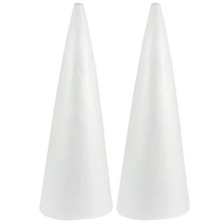 Craft Foam Cone - 30-Pack Polystyrene Foam Cones Smooth Craft for Sculpture, Modeling, DIY for Crafts, , Floral Arrangement (70-150mm), Size: As