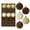 Brown, variant on Pnmtdaia Brown Cream Velvet Flocked Christmas Ball Ornaments Set, 15 Pcs Shatterproof Textured Hanging Baubles for Xmas Tree Rustic Neutral Holiday Home Decor