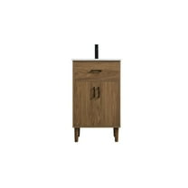 Elegant Kitchen and Bath Chandler 20 Inch Single Bathroom Vanity In Walnut Brown