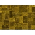 thumbnail image 1 of Ahgly Company Machine Washable Indoor Rectangle Abstract Yellow Modern Area Rugs, 6' x 9', 1 of 4