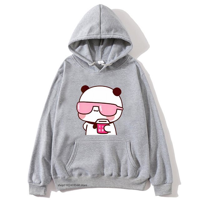Sudadera con capucha de Bubu Is Watching Movie para hombre y mujer, jersey con estampado Kawaii de dibujos animados, de talla grande, Harajuku