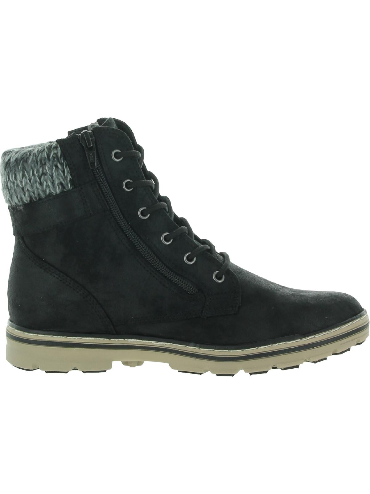Cliffs by White Mountain Womens Kelsie Faux Leather Sweater Winter Boots Walmart