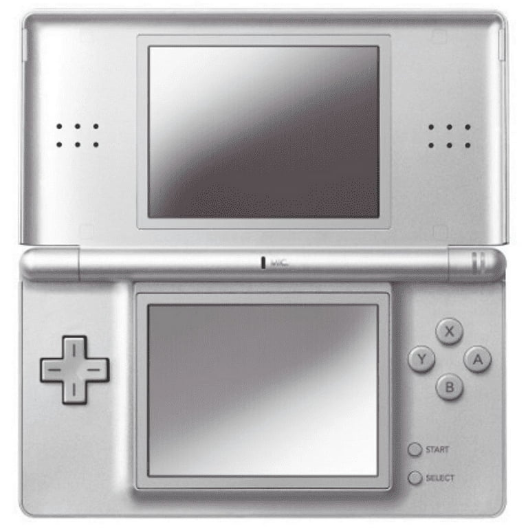 Authentic Nintendo DS Lite Metallic Silver Gray with Stylus and 
