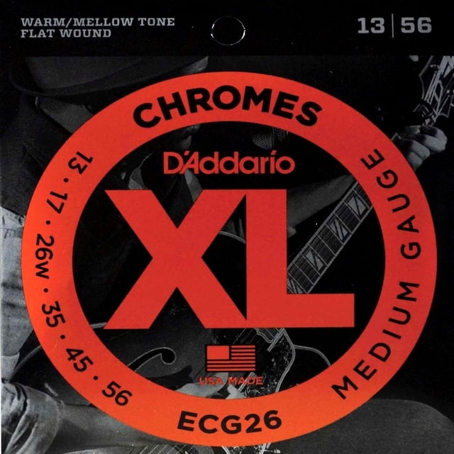 Daddario ECG26 Cuerdas Flatwound Para Guitarra 13-56 DADDARIO ECG26