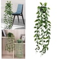 thumbnail image 5 of Plantas artificiales en macetas, planta falsa realista verde interior para decoración de jardín de oficina en casa, 5 of 5