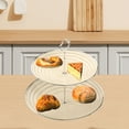 thumbnail image 4 of Aihimol 2 Tier Cake Stand,Dessert Stand,Cupcake Stand,Tea Party Pastry Serving Platter,Food Display Stand for Tea/Coffee/Birthday/Wedding/Women/Afternoon/Gift - Yellow, 4 of 6