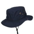 thumbnail image 4 of Camping Fun Patched Washed Hunting Hat - Navy L, 4 of 5