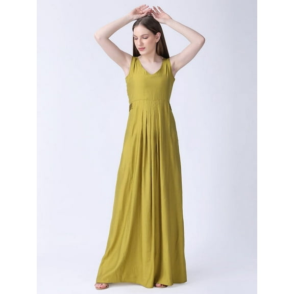 Olive Green Maxi dress