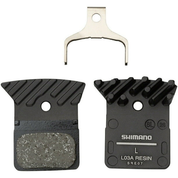 Shimano L03A Resin Disc Brake Pads with Fin and Spring
