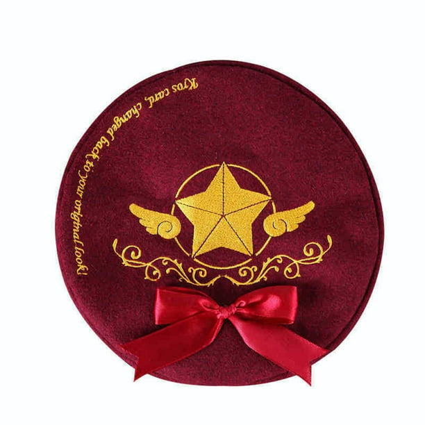 Gorro de peluche para cosplay Captors Kinomoto Sakura para adultos