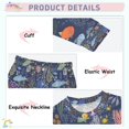 thumbnail image 3 of FORMRS Long Sleeve Top and Pants Pajama Set for Niños 2-Piece Sleepwear, Sizes 18M-8Y, Cartoon Ocean Pattern, 3 of 6