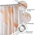 thumbnail image 5 of Orange Marble Long Shower Curtain, Orange Mix White Ombre Modern Abstract Wave Luxury Bathroom Curtain Bathtub Home Decor Waterproof Fabric Machine Washable with 12 PCS Hooks,72" Wx84 L, 5 of 6