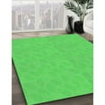 thumbnail image 2 of Ahgly Company Indoor Round Patterned Lime Green Area Rugs, 4' Round, 2 of 6