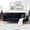 Black, variant on MIKIBAMA 71 Inch Pink Velvet Convertible Sofa Bed Tufted Golden Chrome Legs with 2 Pillows for Small Living Room