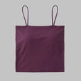 thumbnail image 4 of PNTUTB Camisoles for Women Stylish Solid-Color Seamless Tencel Tank Top Casual Slim Comfortable Wire-Free Sleeveless Top with Padded Cups, 4 of 6