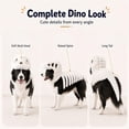 thumbnail image 4 of Dog Cat Pet Dinosaur Skeleton Costume Soft Plush Dino Outfit,Glow in The Dark Dog Dinosaur Costume Halloween Pet Outfit,Realistic 3D Skeleton Funny Costume for Dogs Big Breeds for Family, 4 of 8