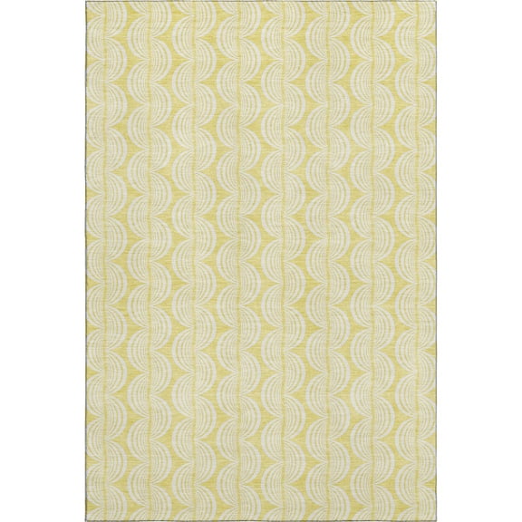 Dalyn Rugs Premium Machine Washable Mayfield AMF1056 Yellow 5' x 7'6" Rug