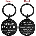 thumbnail image 2 of Anniversary, Birthday Gifts for Boyfriend Husband Keychain - Fathers Day, Gifts for Men, Him, Her, Funny Gifts for Boyfriend, 2 of 10