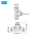 thumbnail image 2 of Uxcell Push to Connect Fittings, 12 Pack Air Line Pneumatic Fittings White 5/16 Inch Od, 2 of 5