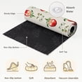 thumbnail image 6 of Area Rugs 3'x5', Farmhouse Fruits Carpet Runner Indoor Outdoor Rugs Home Decor Aesthetic, Green Leaves White Florals Retro Beige Non Slip Mats Washable Accent Rug for Living Room Bedroom, 6 of 8
