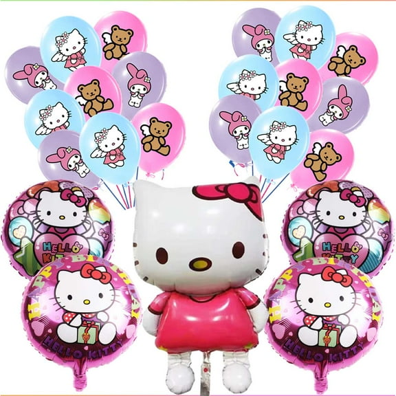 Hello Kitty Balloons Party Supplies Decor Set Decorations Kit Fans Birthday